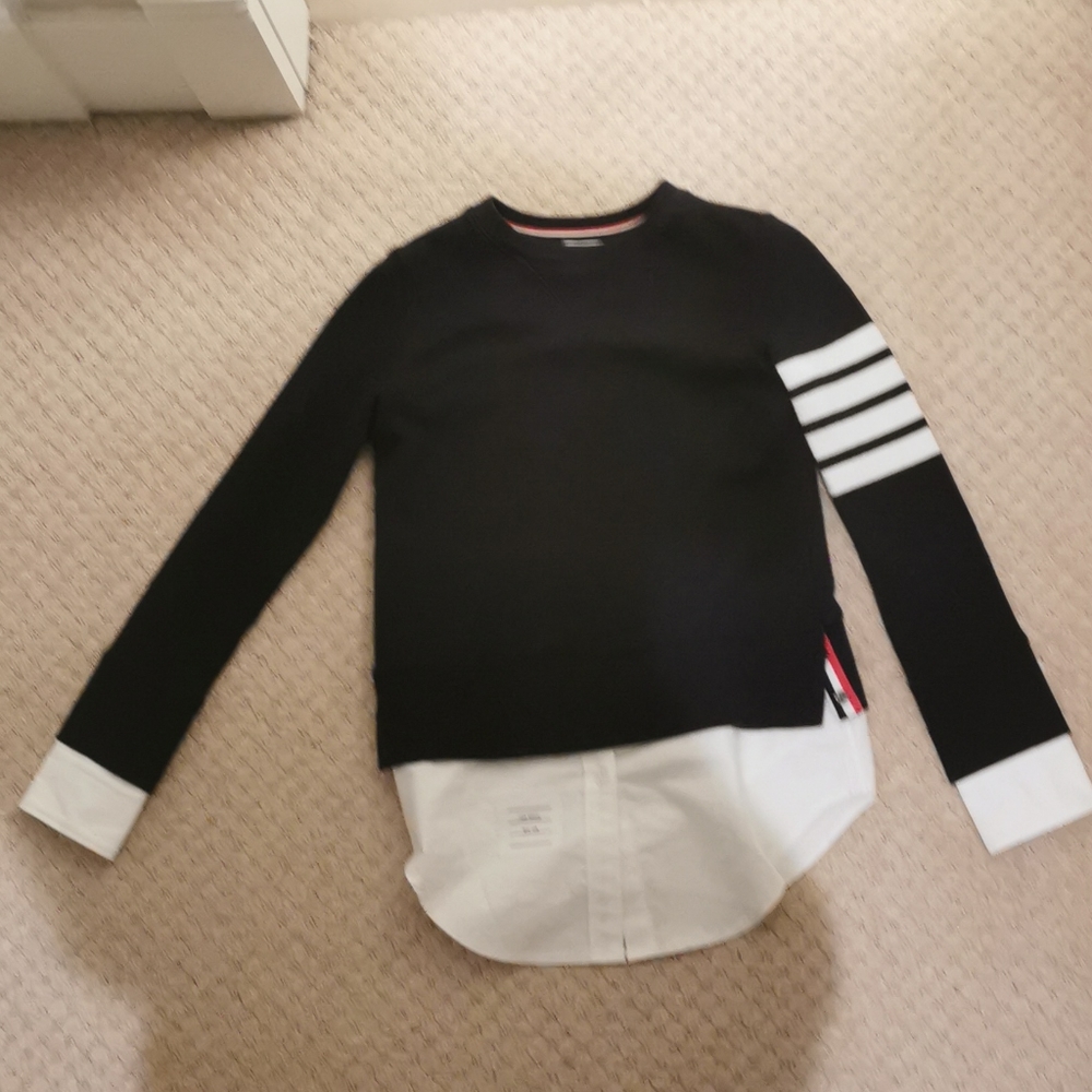 Thom Browne Navy Sweater